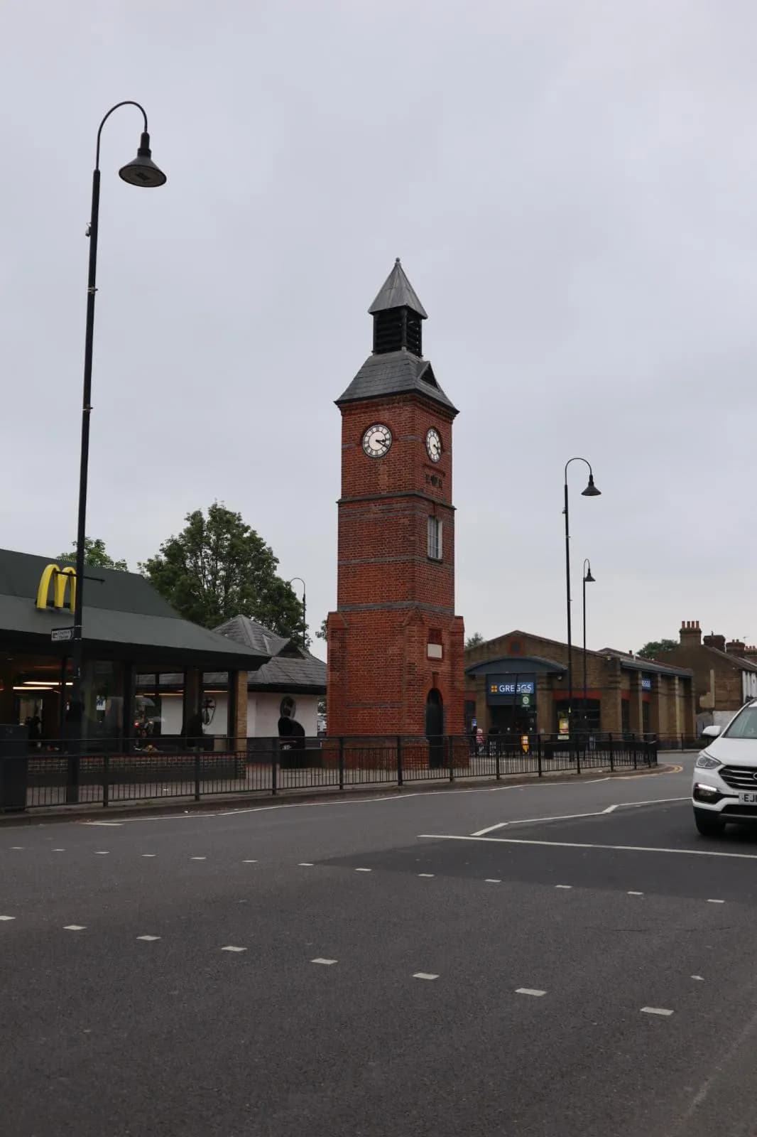 Crayford town centre near the River Cray