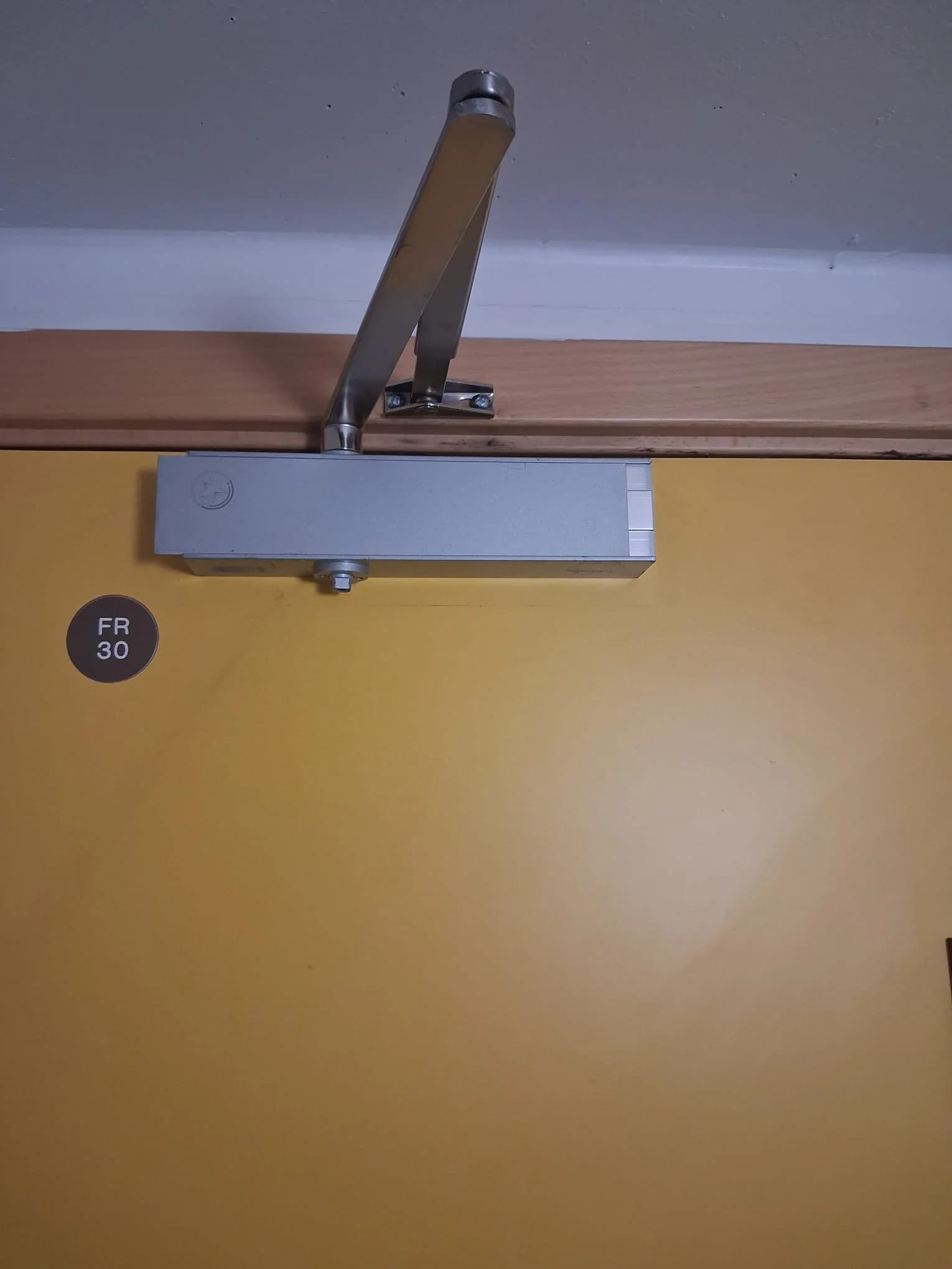 Door after first maintenance repair stage