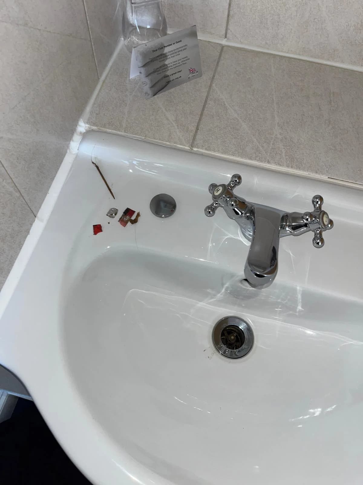 Sink waste blockage repair with pipework access