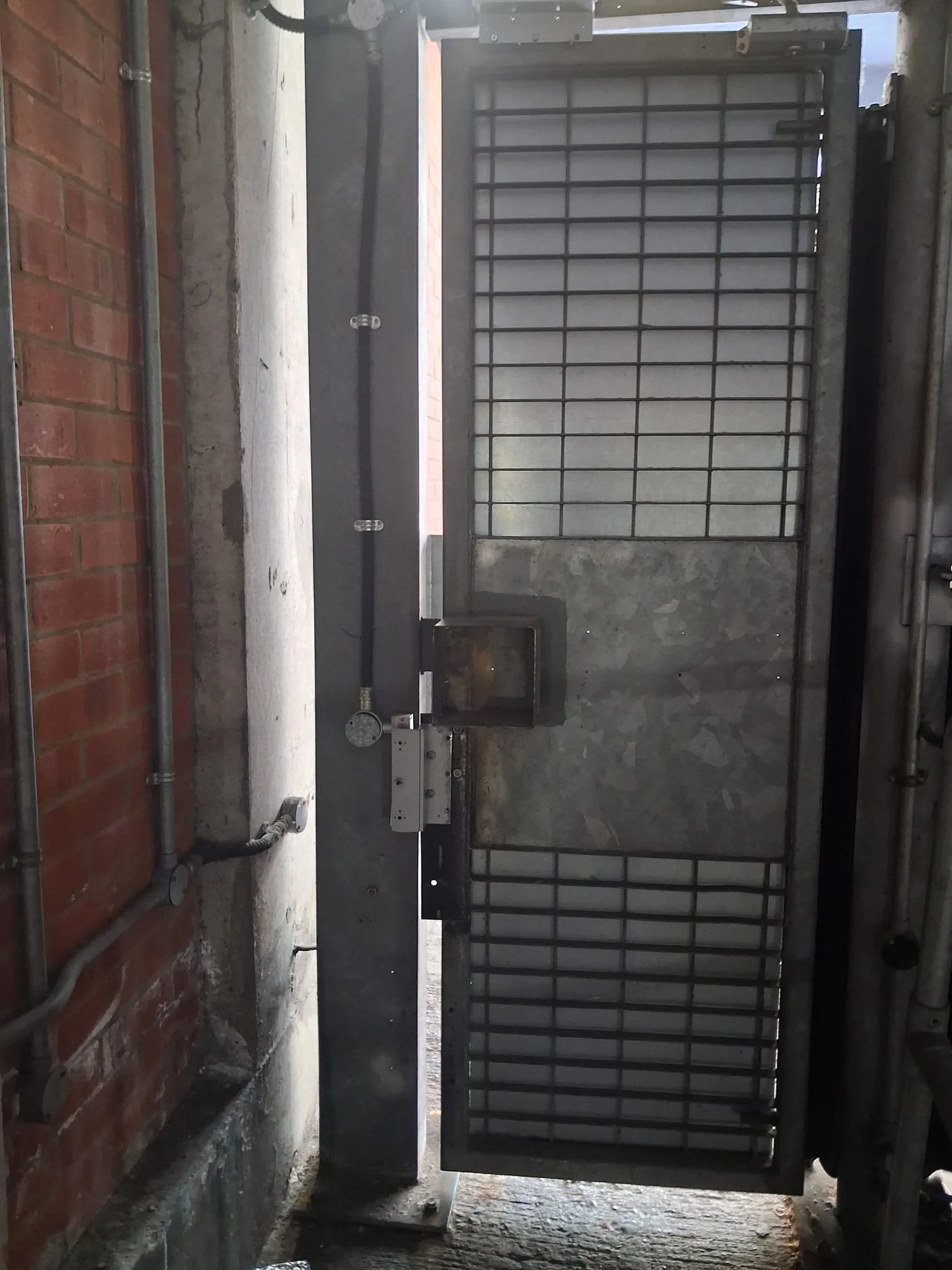 Door entry power supply components accessed during repair
